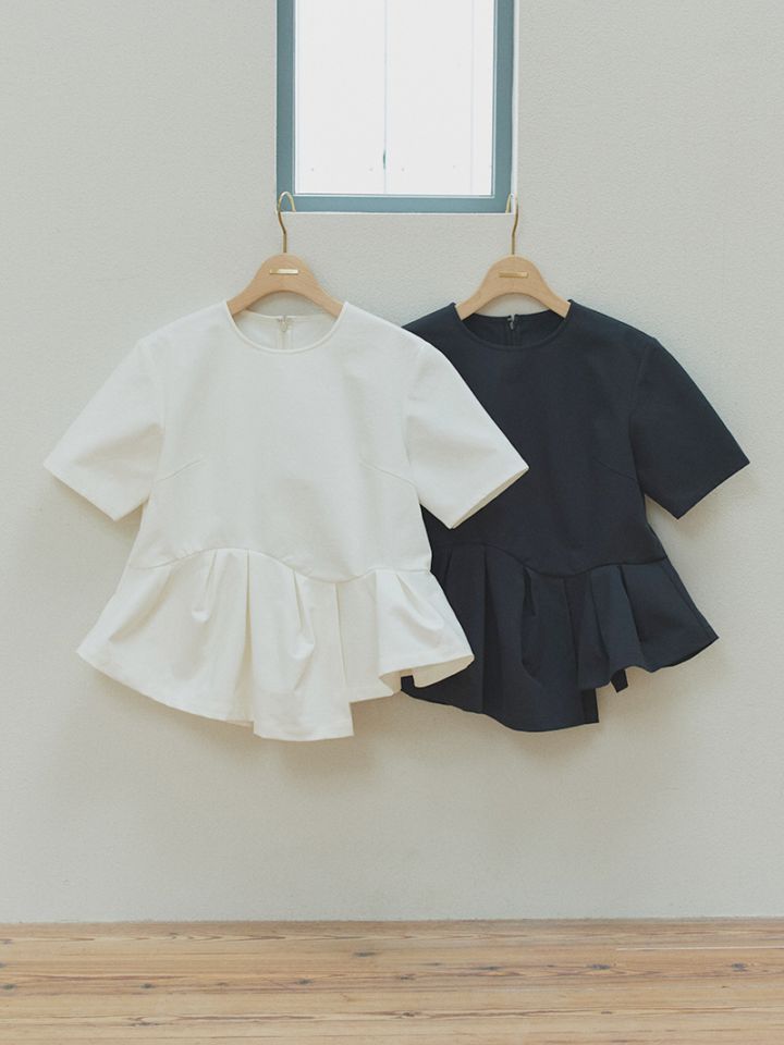 撥水ペプラムトップス | Tops,トップス | | TREFLE＋1（トレフルプラス