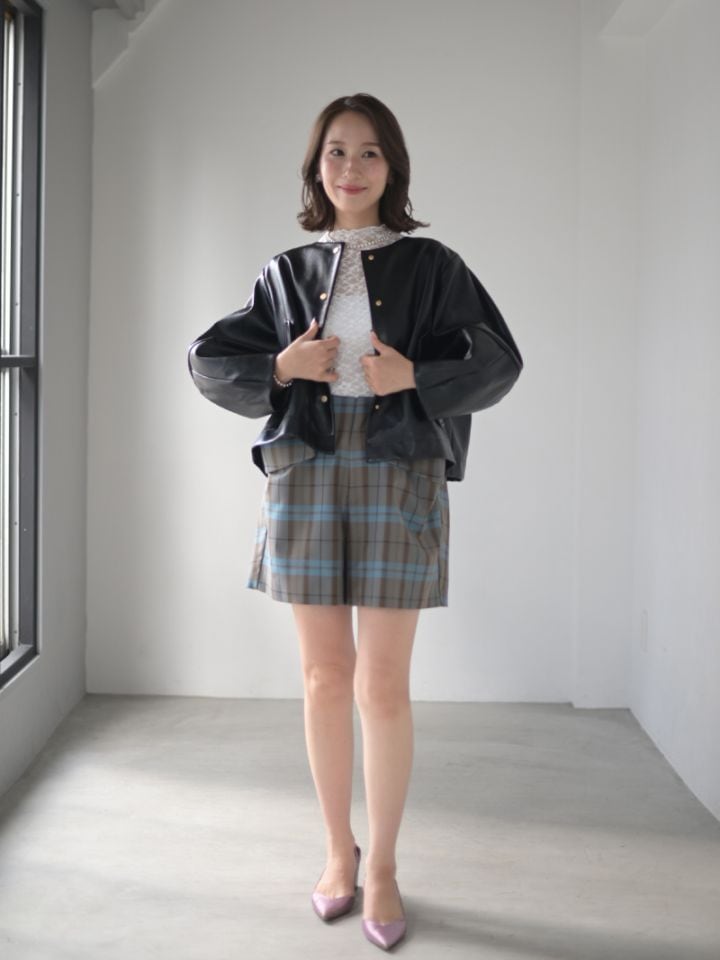 ギャバショートパンツ(CHECK) | Bottoms,ショート | | TREFLE＋1
