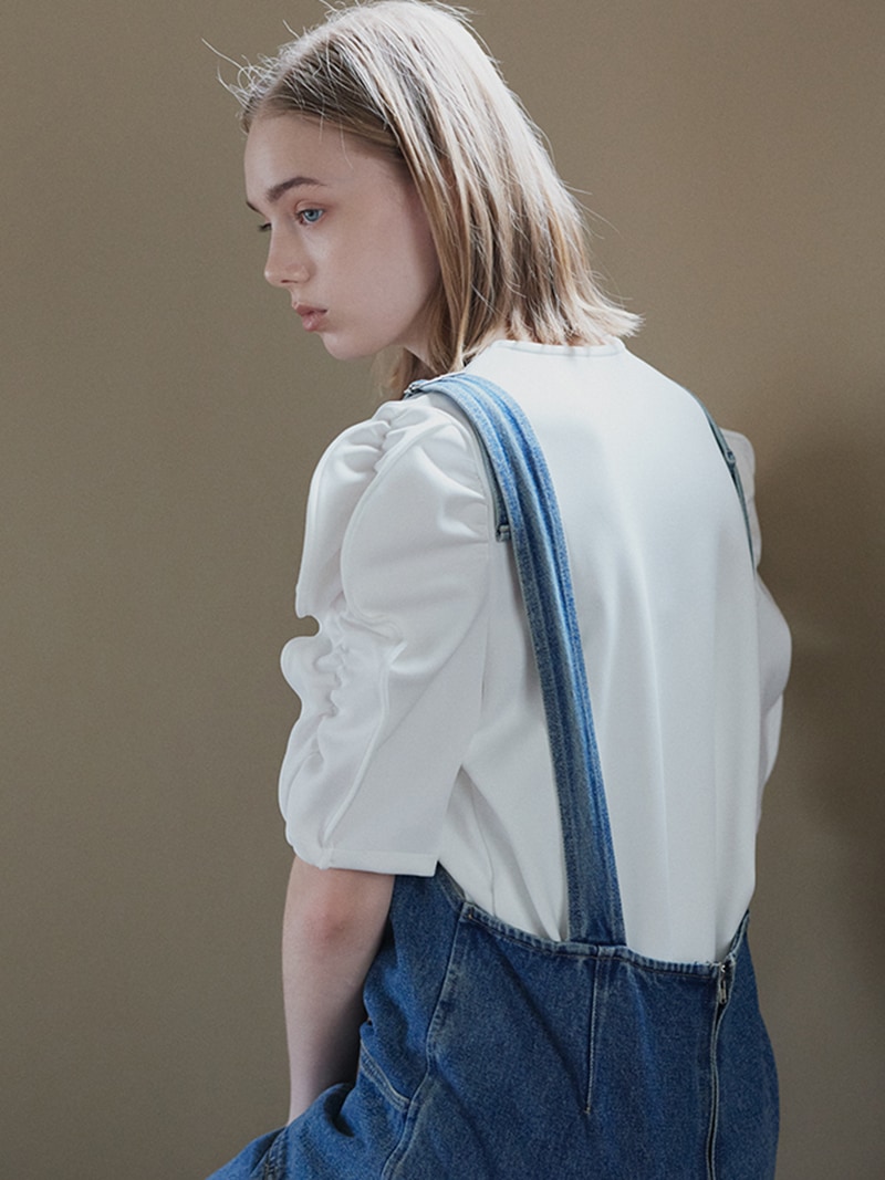 trefle+1 トレフル ミニミニリボントップス ネイビー リボンカットソー | Tops,Tシャツ | | TREFLE＋1（トレフルプラスワン）