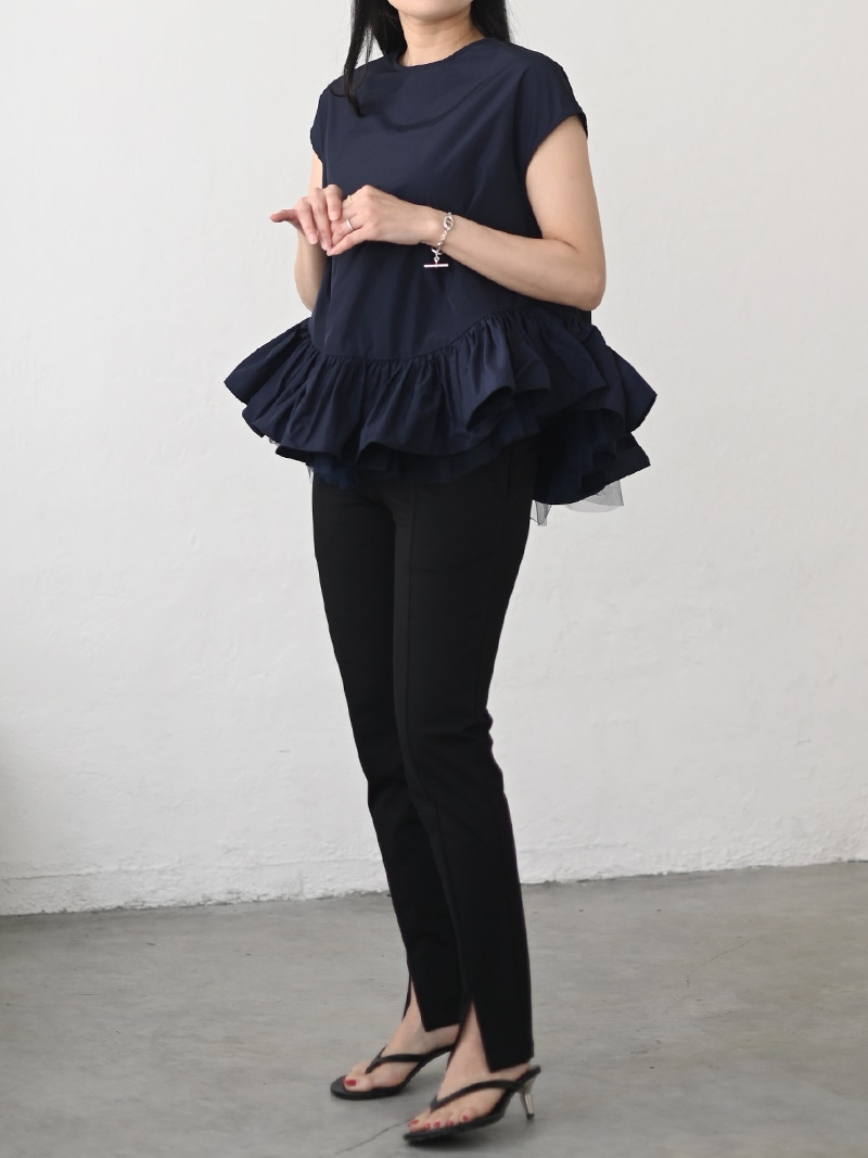 チュールギャザートップス | Tops,トップス | | TREFLE＋1（トレフル