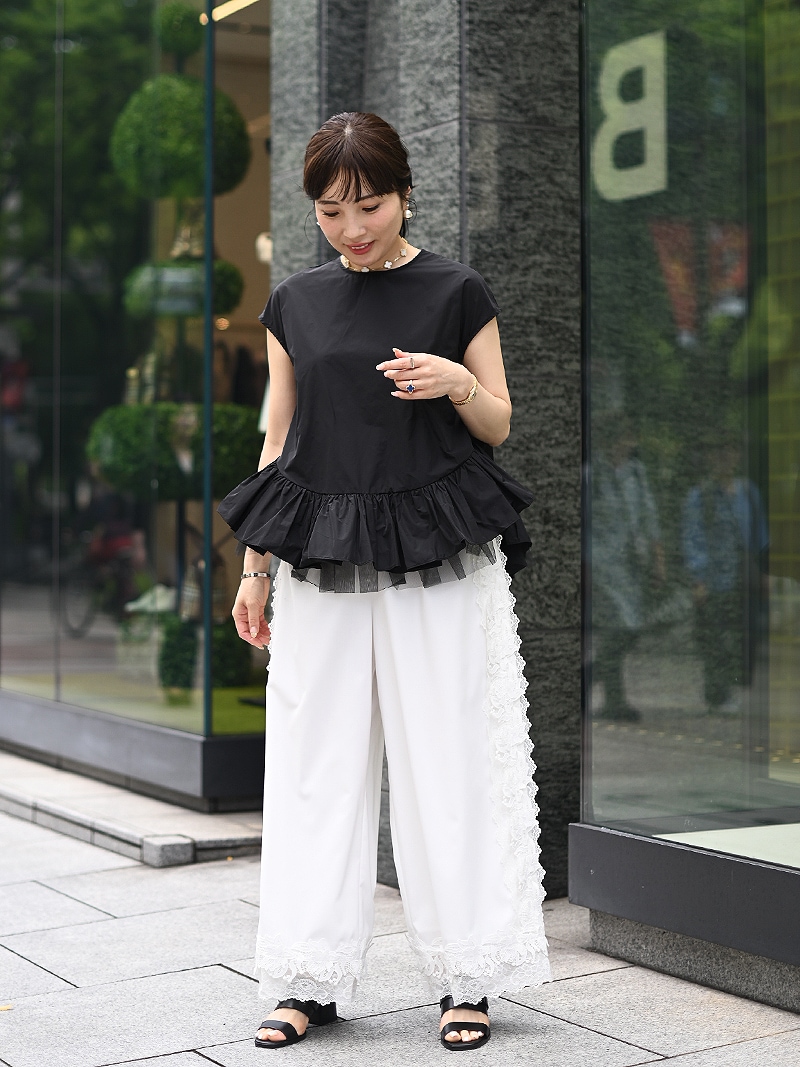 チュールギャザートップス | Tops,トップス | | TREFLE＋1（トレフル