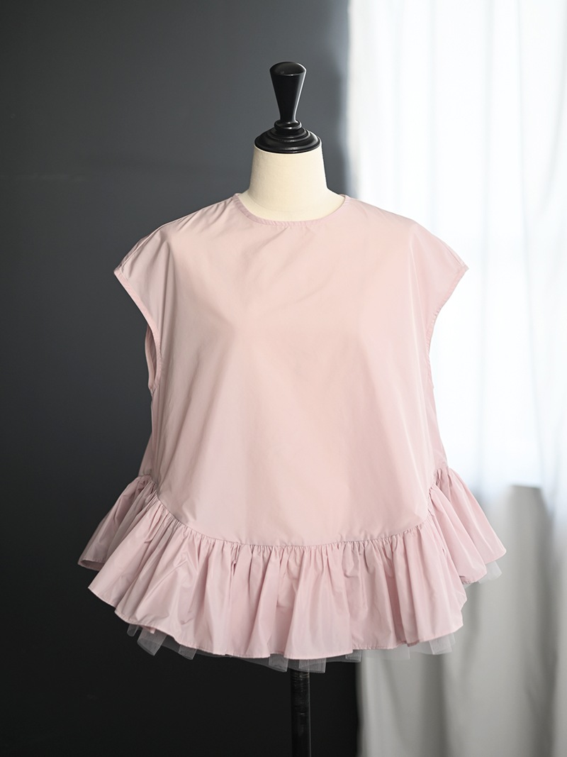 trefle+1 ギャザーフリルブラウス チュールギャザートップス | Tops,トップス | | TREFLE＋1（トレフル