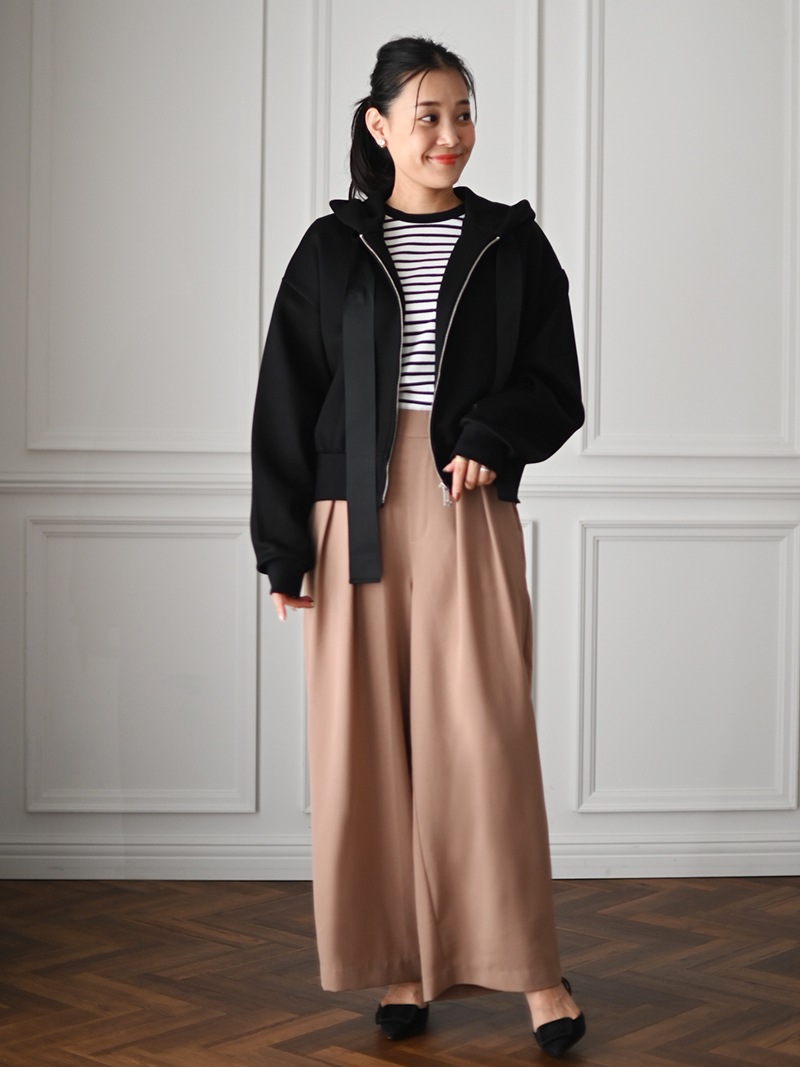 トレフルプラスワン　ラッピングパーカー トレフルプラスワン trefleplusラッピングパーカー ネイビー