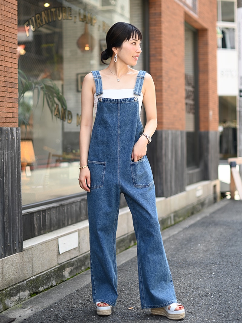 TREFLE+1 トレフルプラスワン キャミデニムサロペット キャミデニムサロペット | Onepiece,サロペット | | TREFLE＋1