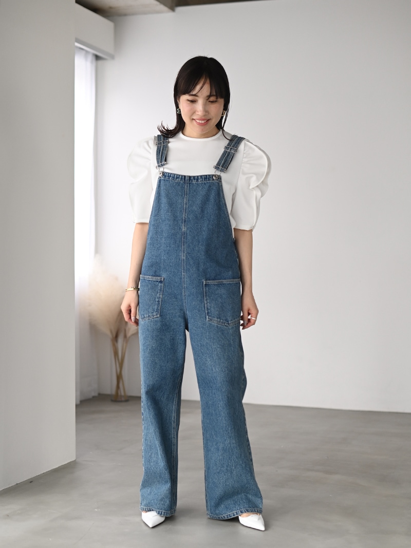 デニムオーバーオール(BLUE) | Onepiece,サロペット | | TREFLE+1 デニムオーバーオール(BLUE) | Onepiece,サロペット | | TREFLE+1