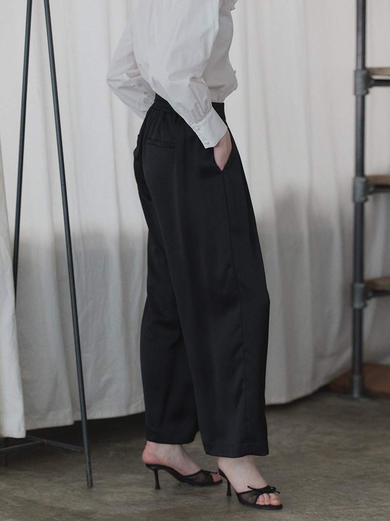 サテンイージーパンツ(BLACK) | すべての商品 | | TREFLE＋1（トレフル