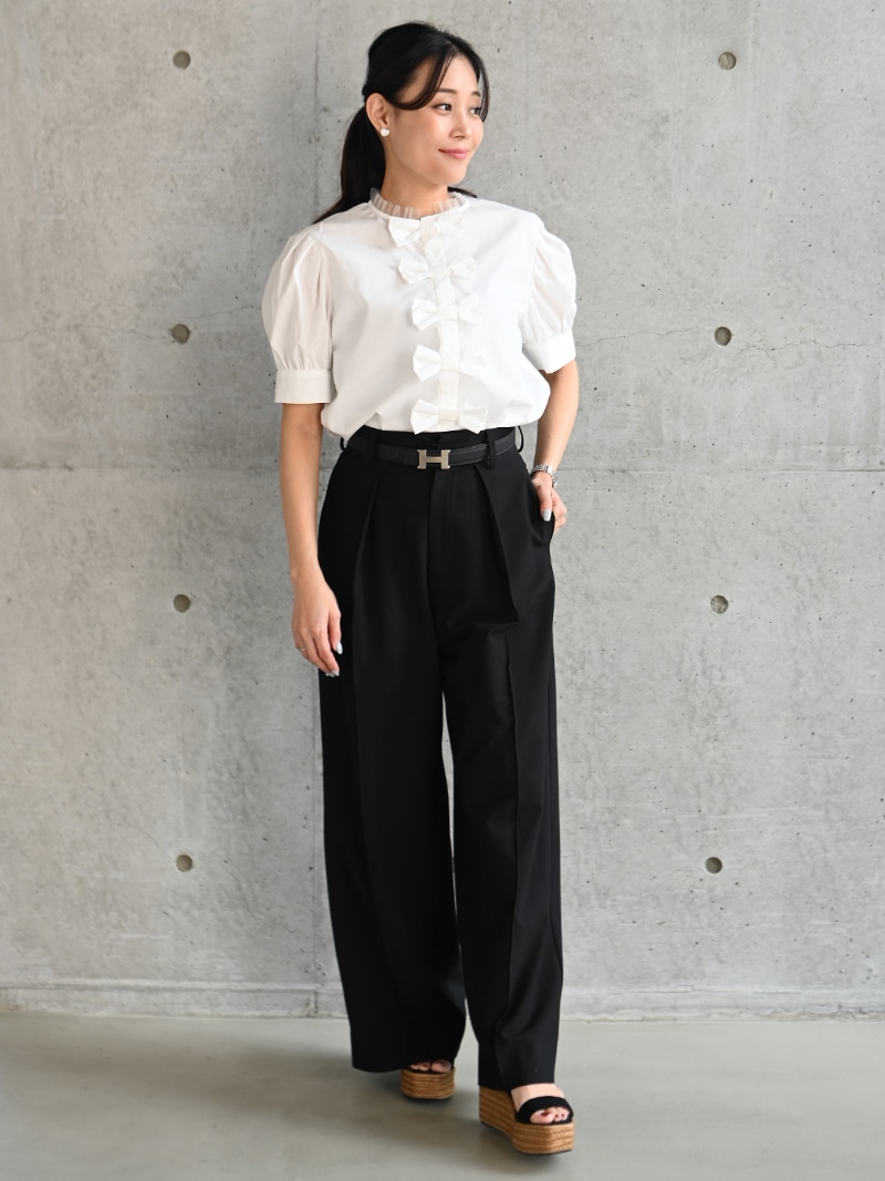 trefle+1 カップリボンブラウス プチリボンブラウス | Tops,ブラウス | | TREFLE＋1（トレフル