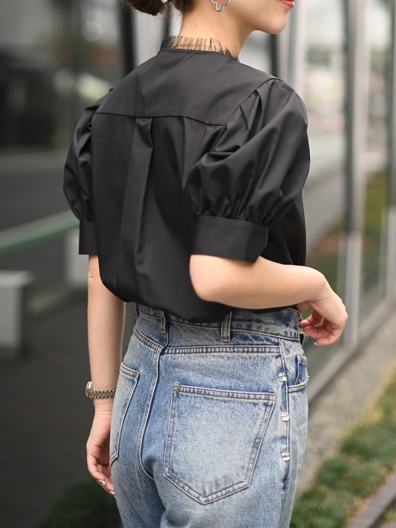 ⭐︎美品⭐︎TREFLE+1 トレフルプラスワン　リボンブラウス プチリボンブラウス | Tops,ブラウス | | TREFLE＋1（トレフル