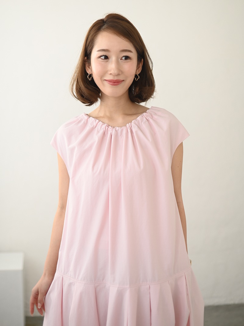 カネコイサワンピース　ピンク　リボン ノエラ NOELA カシュクールウエストリボンワンピース （ピンク） -靴
