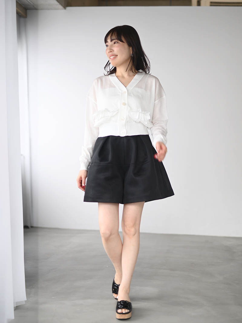 トレフルプラスワン 【新品タグ付き】 タックショートパンツ ギンガム