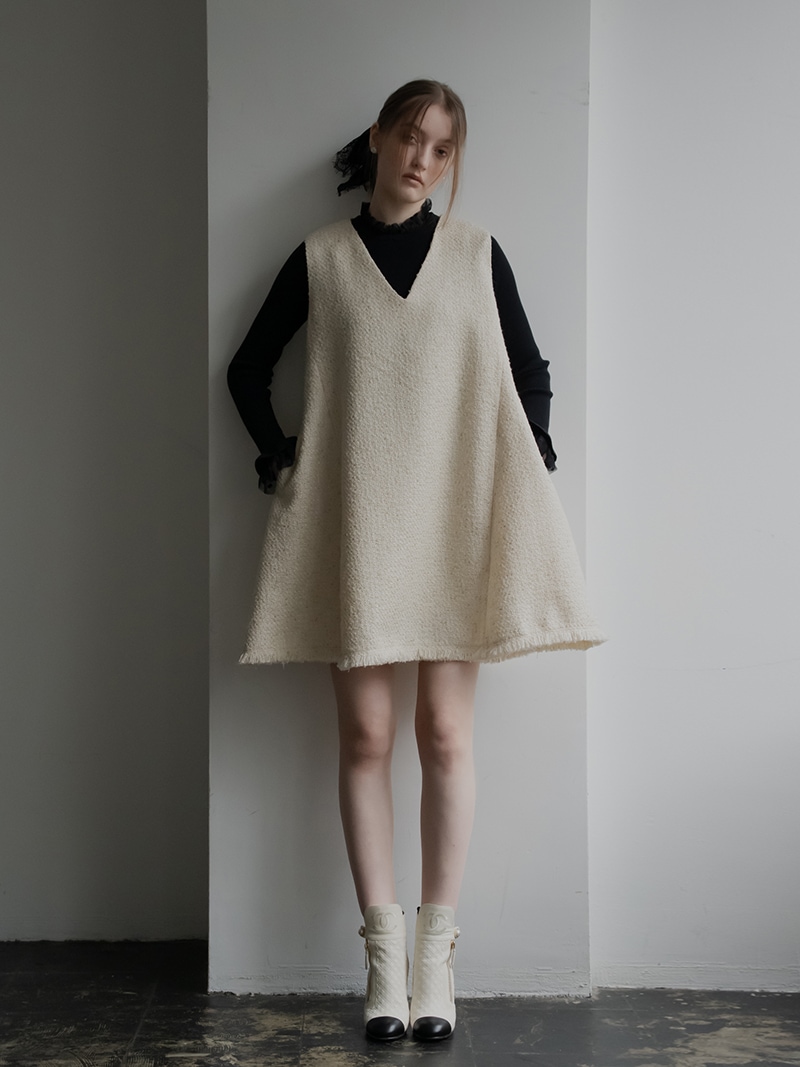 ツイードワンピース | Onepiece,ノースリーブ | | TREFLE＋1（トレフル