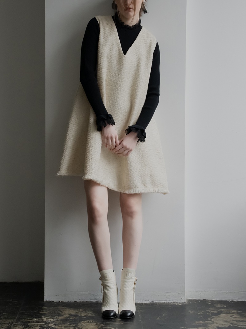 ツイードワンピース | Onepiece,ノースリーブ | | TREFLE＋1（トレフル