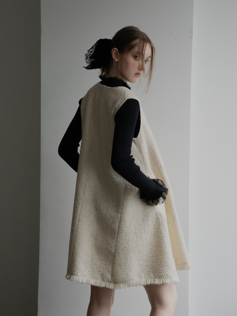 ツイードワンピース | Onepiece,ノースリーブ | | TREFLE＋1（トレフル