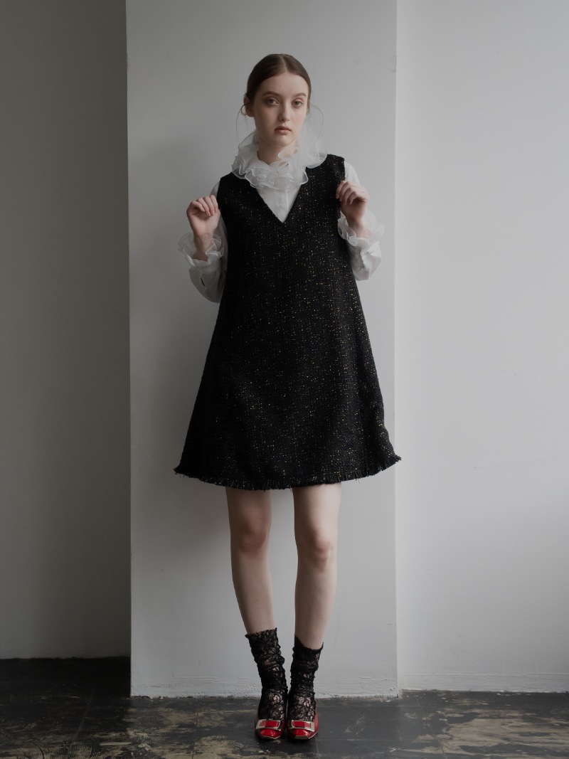 ツイードワンピース | Onepiece,ノースリーブ | | TREFLE＋1（トレフル