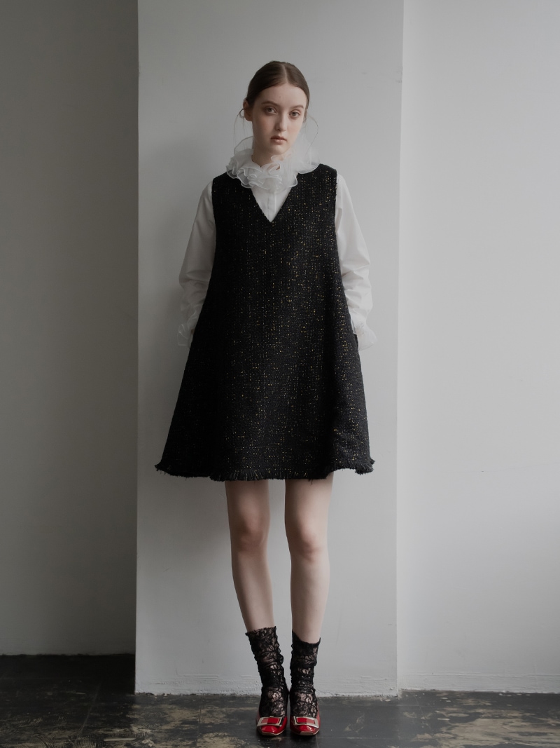 ツイードワンピース | Onepiece,ノースリーブ | | TREFLE＋1（トレフル