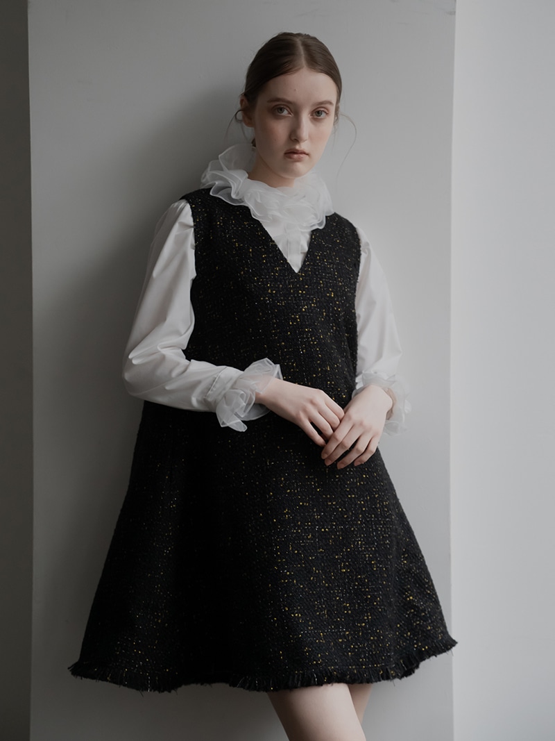 ツイードワンピース | Onepiece,ノースリーブ | | TREFLE＋1（トレフル