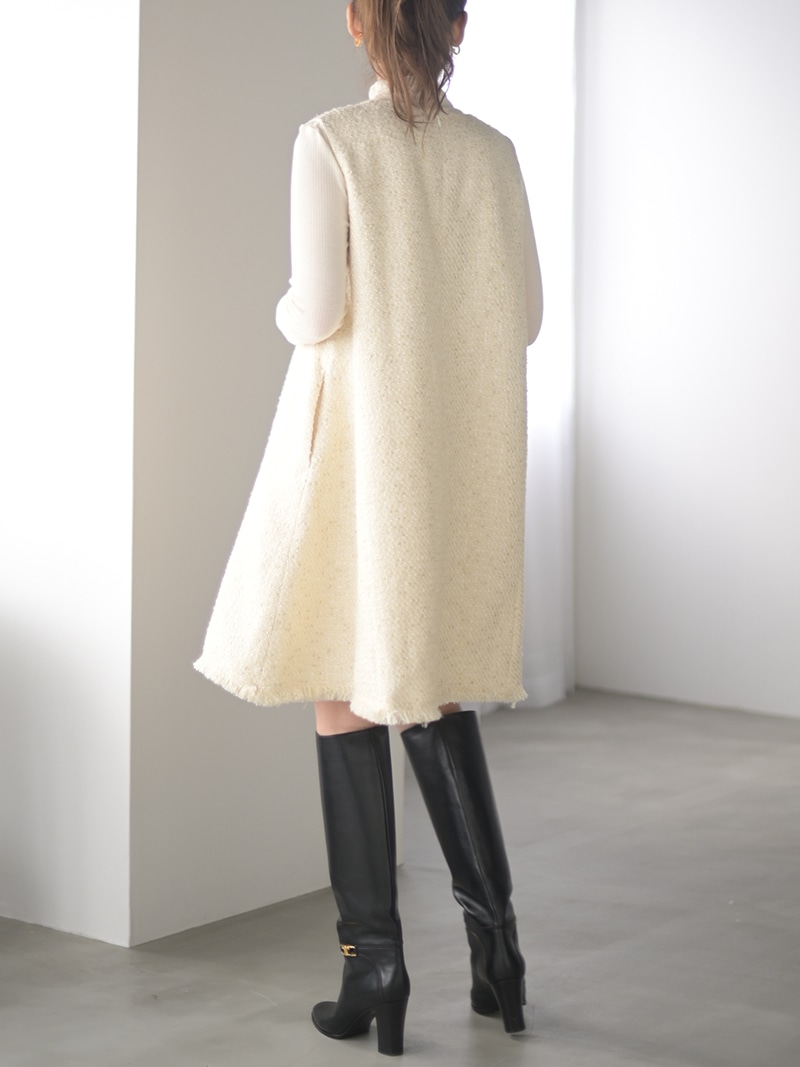 ツイードワンピース | Onepiece,ノースリーブ | | TREFLE＋1（トレフル