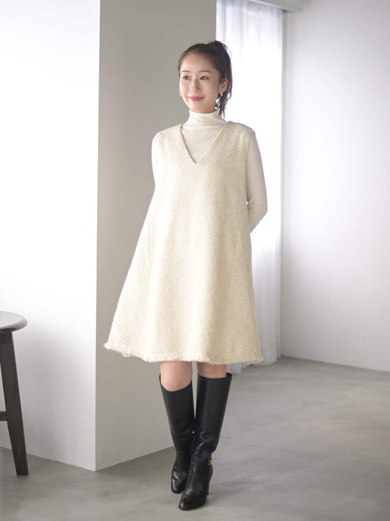 ツイードワンピース | Onepiece,ノースリーブ | | TREFLE＋1（トレフル