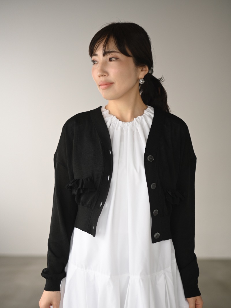 ウォッシャブルフリルカーディガン | Cardigan,長袖 | | TREFLE＋1