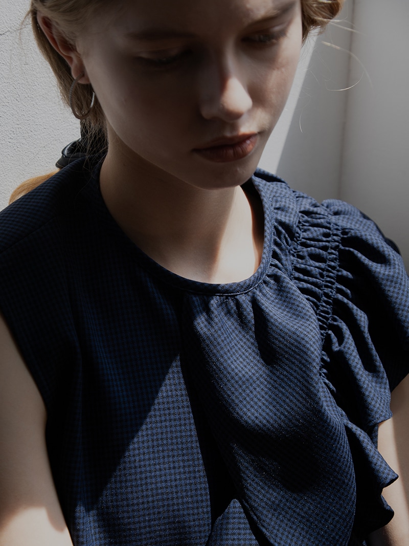 trefleplus フリルスクエアトップス　monotone フリルスクエアトップス | Tops,トップス | | TREFLE＋1