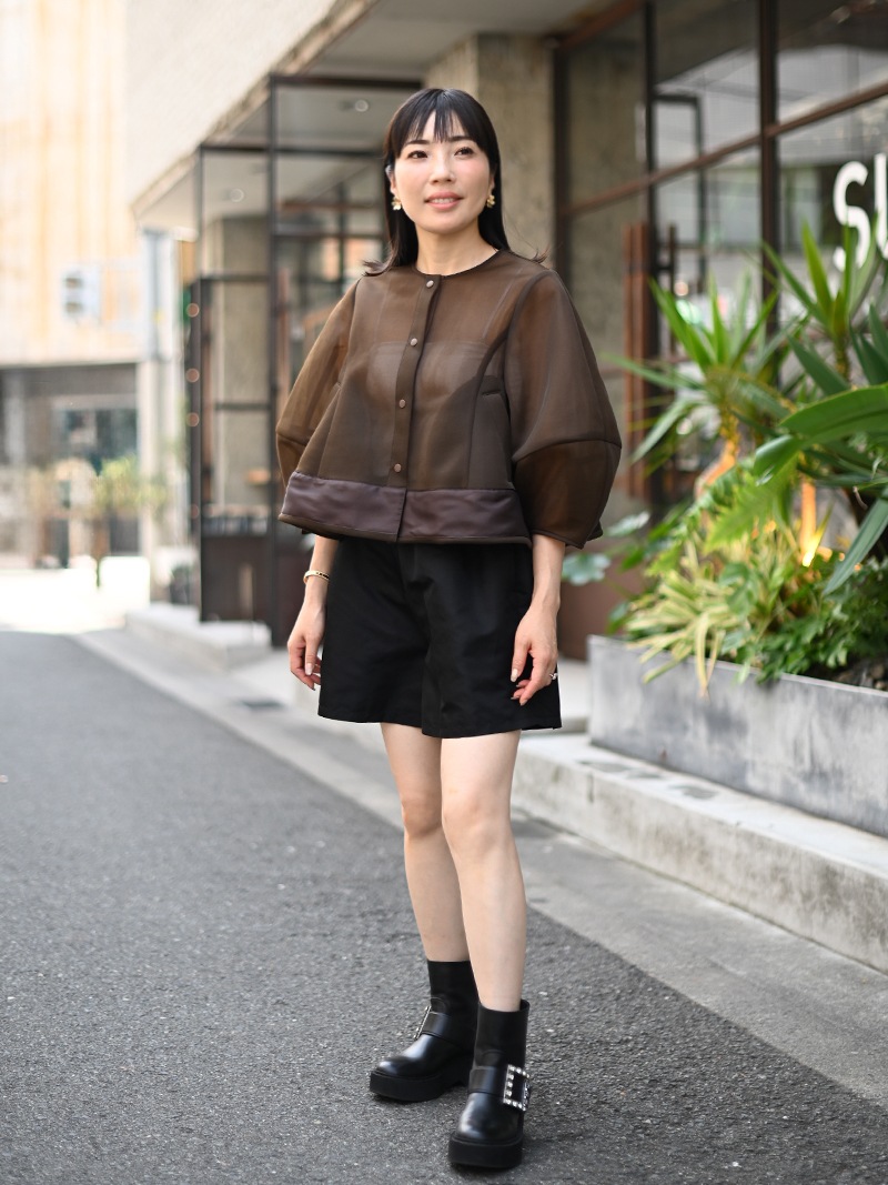 シアーブルゾン | Outer | | TREFLE＋1（トレフルプラスワン）