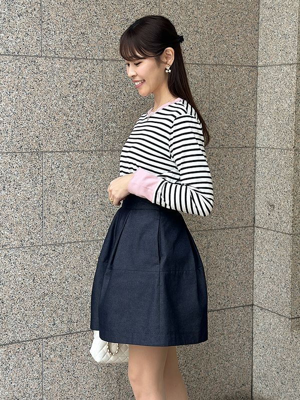 デニムタックショートパンツ | Bottoms,ショート | | TREFLE＋1 