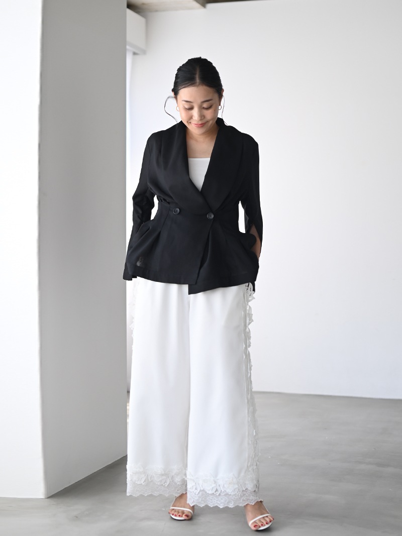 【新品】TRÈFLE +1 ドットジャケット スリットスリーブシアージャケット | Outer | | TREFLE＋1（トレフル