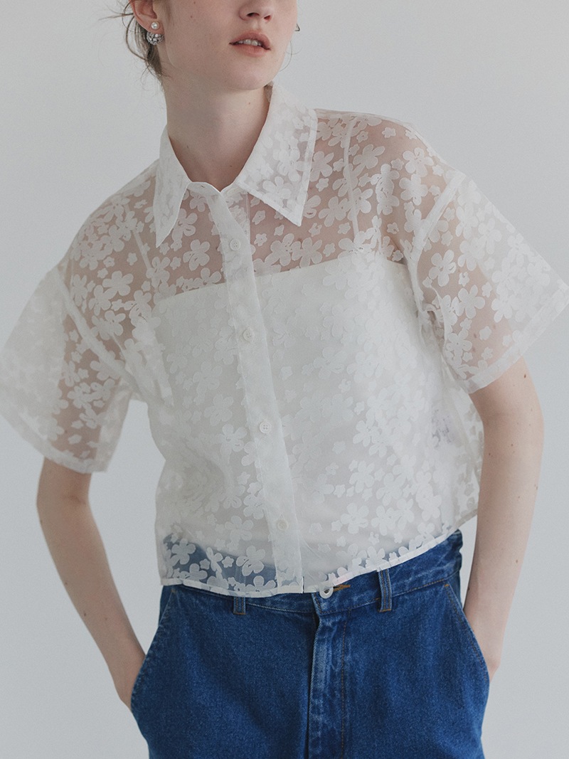 フラワーシアーシャツ | Tops,ブラウス | | TREFLE＋1（トレフルプラス