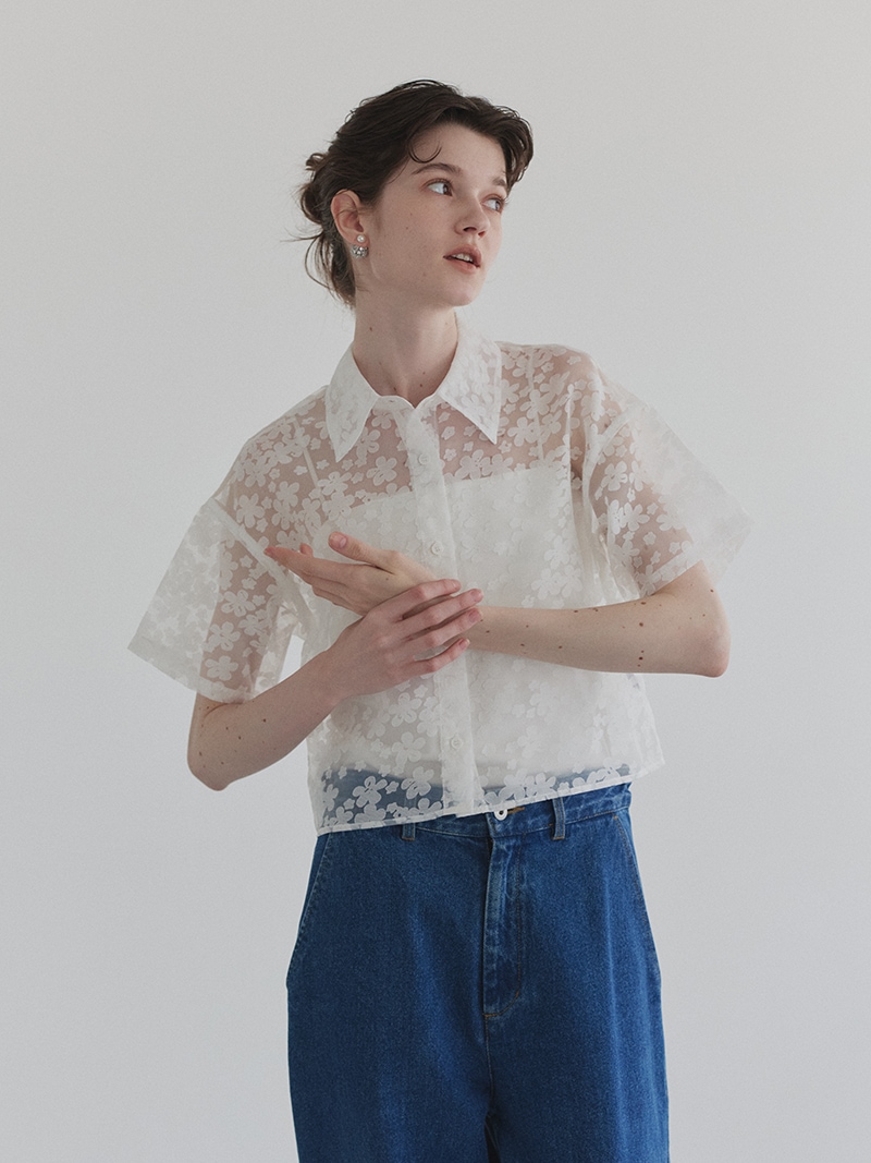 フラワーシアーシャツ | Tops,ブラウス | | TREFLE＋1（トレフルプラス