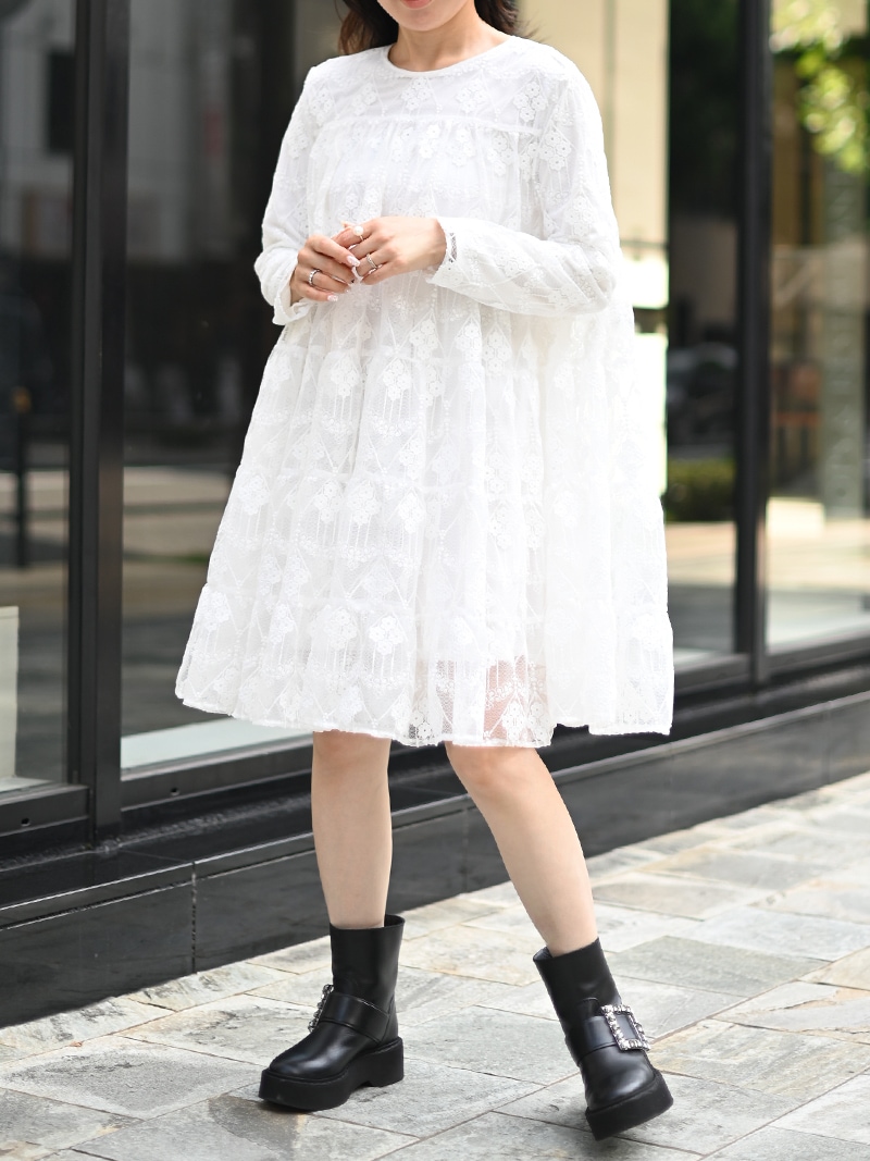 トレフルプラスワン　trefle+1 レースワンピース レースフェアリーワンピース～short | Onepiece,長袖 | | TREFLE＋1