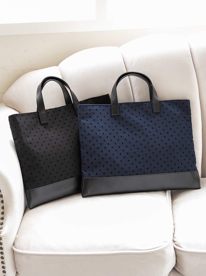 ドットトートバッグ - black - | Bag | | TREFLE＋1（トレフルプラスワン）