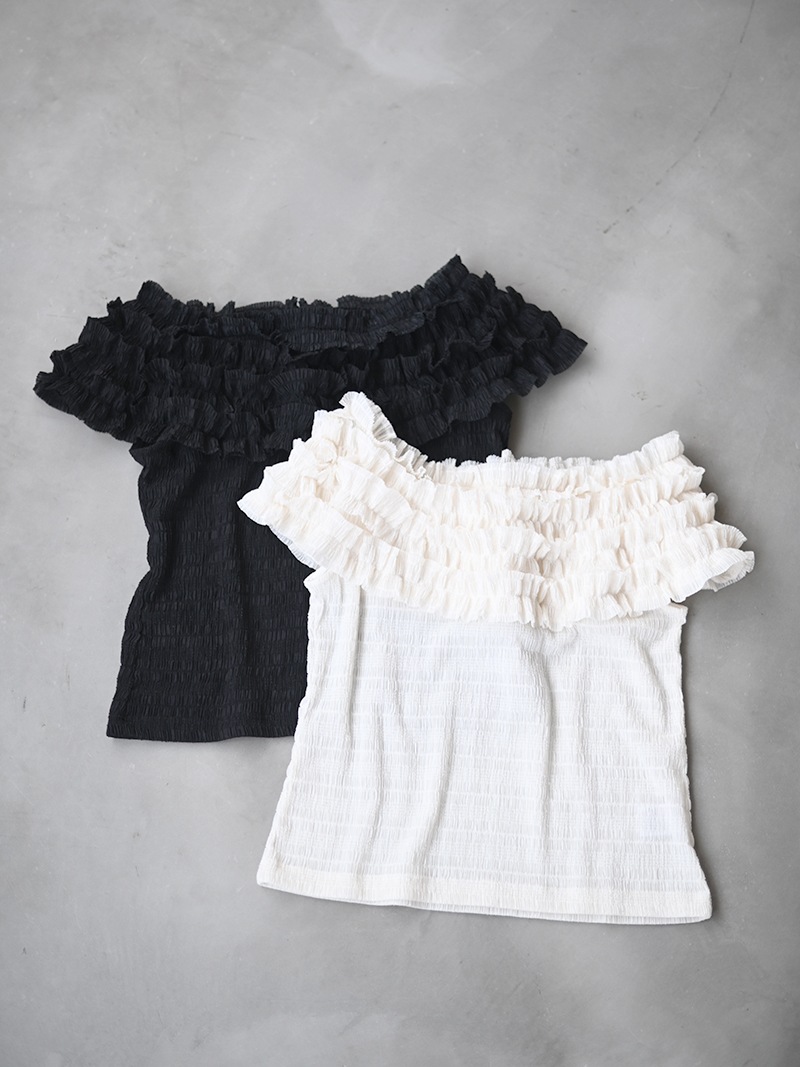 シャーリングブーケトップス | Tops,トップス | | TREFLE＋1（トレフル