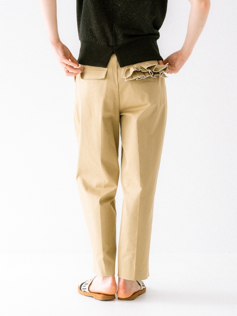 TREFLE +1 キルティングパンツ ポケットフリルパンツ(CHINO) | Bottoms,パンツ | | TREFLE+1