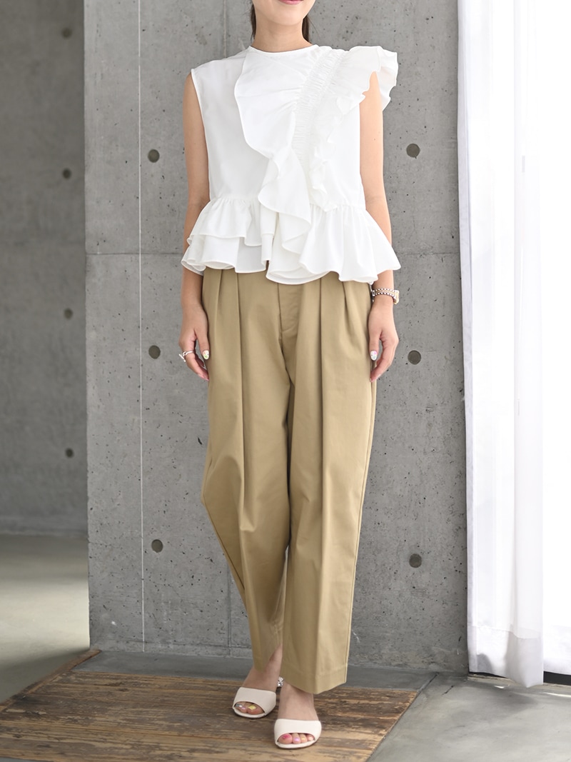 ポケットフリルパンツ(CHINO) | Bottoms,パンツ | | TREFLE＋1