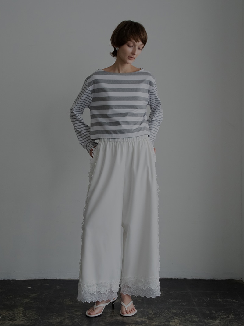 トレフルプラスワン　レース刺繍パンツ レースラインパンツ | Bottoms,パンツ | | TREFLE＋1（トレフル
