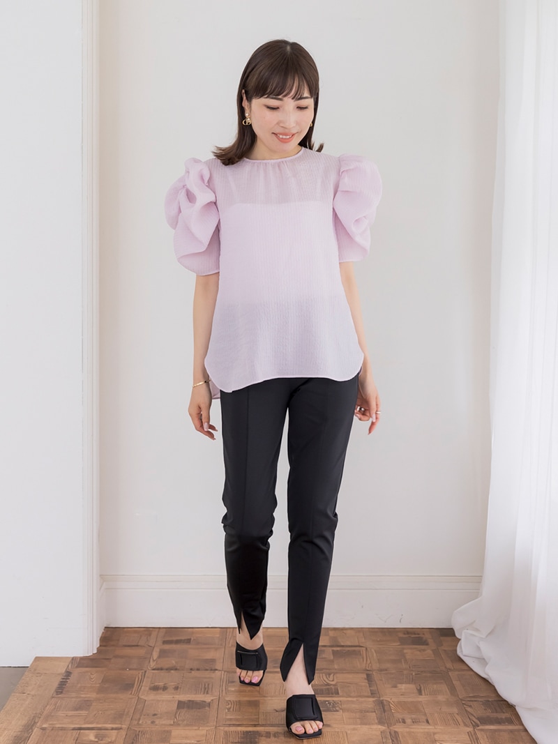 日本製スリットパンツ(PINK) | Bottoms,スリットパンツ