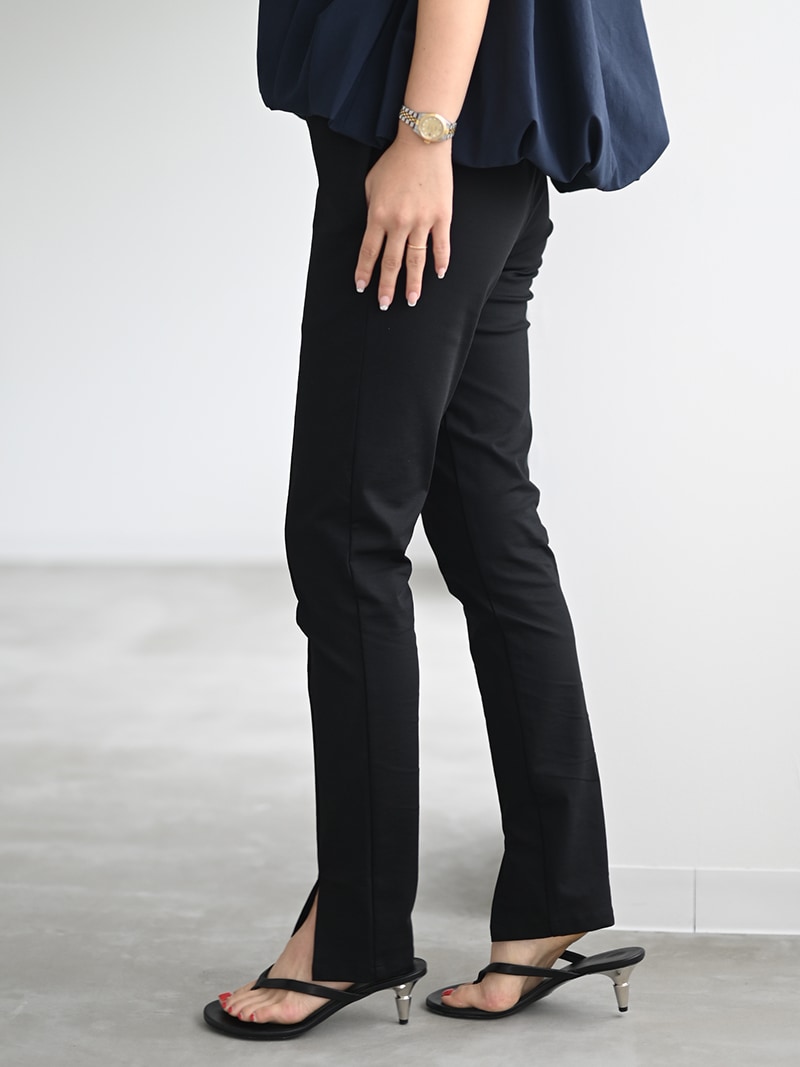 日本製スリットパンツ（BLACK） | Bottoms,スリットパンツ