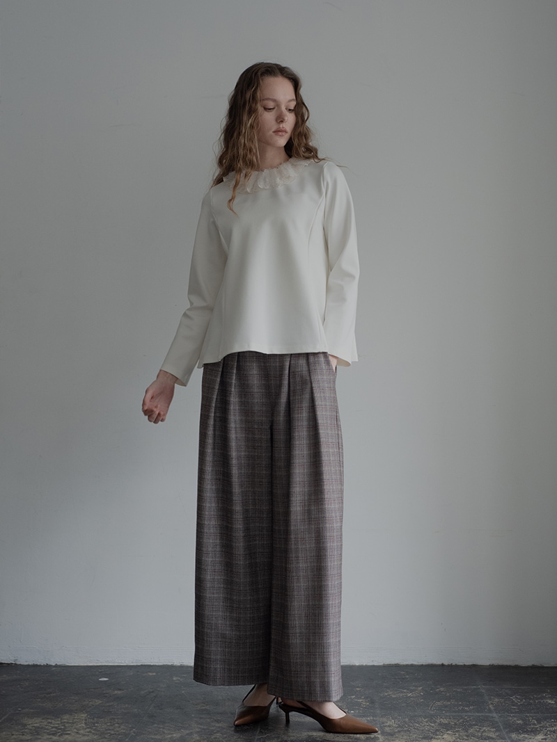 フェザー襟トップス | Tops,ブラウス | | TREFLE＋1（トレフル