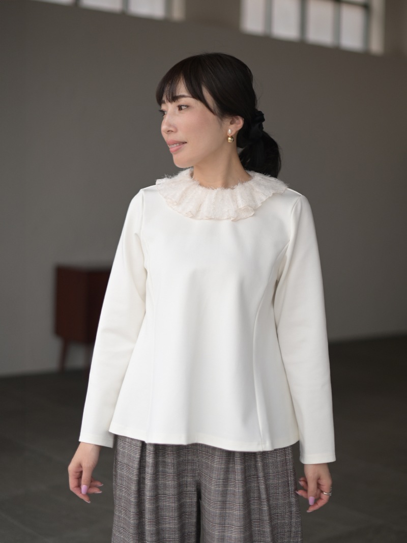 新品未使用タグ付き trefle+1トレフルプラスワンフェザー襟トップス フェザー襟トップス | Tops,トップス | | TREFLE＋1（トレフル