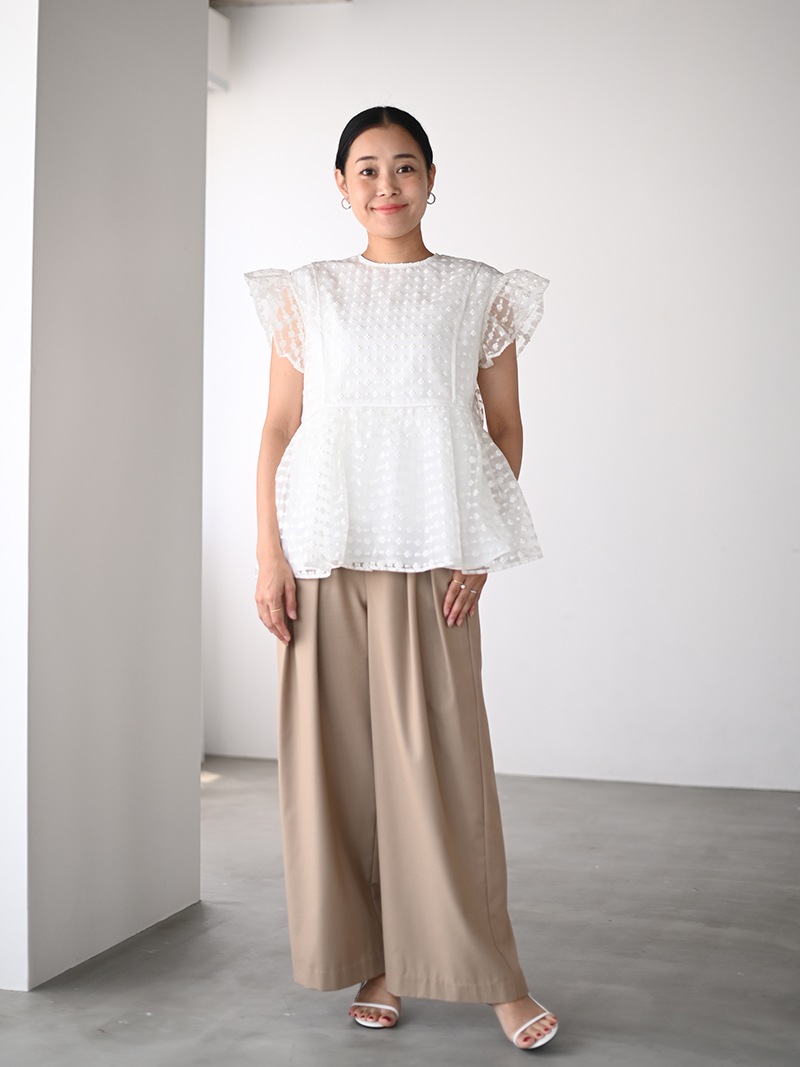 シアーバタフライトップス | Tops,トップス | | TREFLE＋1（トレフル