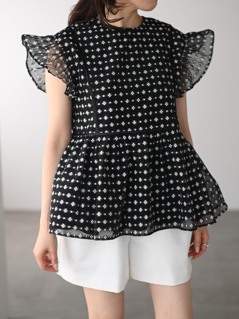 シアーバタフライトップス | Tops,トップス | | TREFLE＋1（トレフル