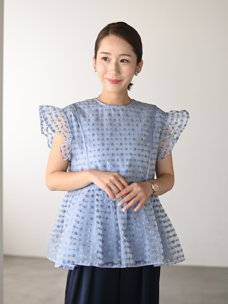 シアーバタフライトップス | Tops,トップス | | TREFLE＋1（トレフル