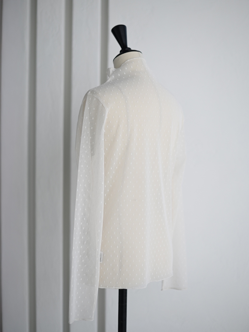 trefle+1 トレフル シアードットフェアリートップス ホワイト 1 ファッション trefle+1 トレフル シアードットフェアリー