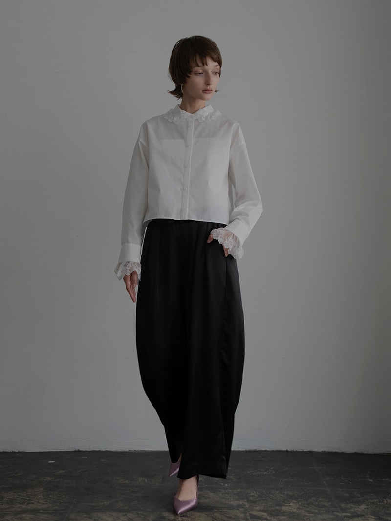 トレフルプラスワン trefle+1 レース襟ブラウス　新品 レース襟ブラウス | Tops,ブラウス | | TREFLE＋1（トレフルプラスワン）