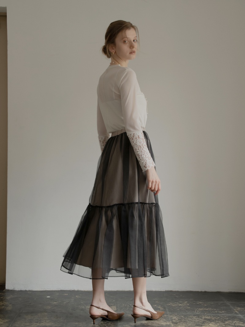 レースシアートップス | Tops,Tシャツ | | TREFLE＋1（トレフルプラス