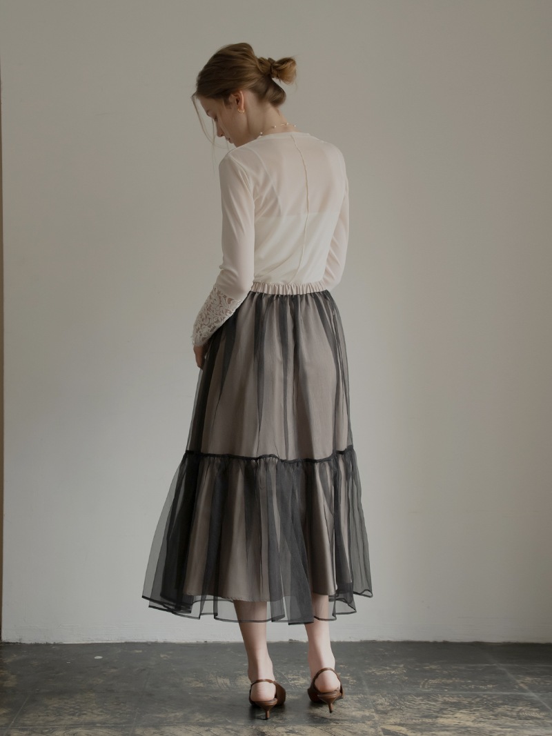 レースシアートップス | Tops,Tシャツ | | TREFLE＋1（トレフルプラス