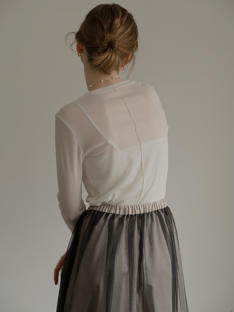 レースシアートップス | Tops,Tシャツ | | TREFLE＋1（トレフルプラス