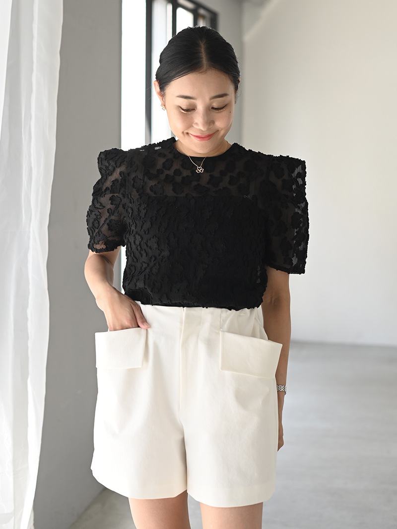 メモリーギャバショートパンツ(WHITE) | すべての商品 | | TREFLE＋1