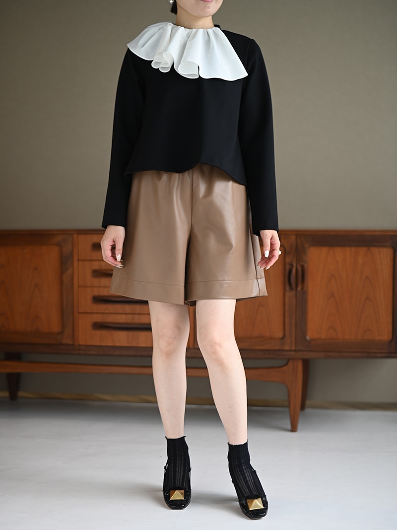 レザーライクショートパンツ | Bottoms,ショート | | TREFLE＋1