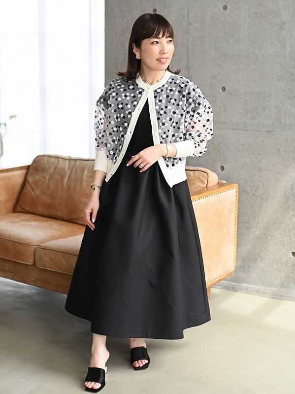 美品大人気トレフルプラスワン TREFLE+1スワンカーディガン ブラック 黒 マーガレットカーディガン | Cardigan,長袖 | | TREFLE+1